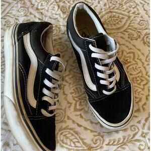 Kids Vans Shoes Black White Size 3 y Youth Boys Girls Sneakers